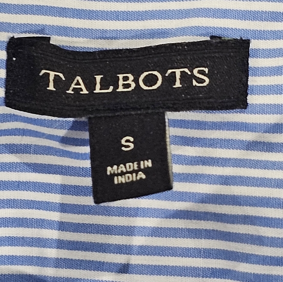 TALBOTS Embroidered Bird And Flower Button Down Sz S EUC - Picture 7 of 9